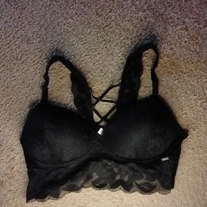 PINK Victoria Secret Bralette Large Black